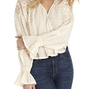 Free People Counting Stars shimmer pleasant blouse